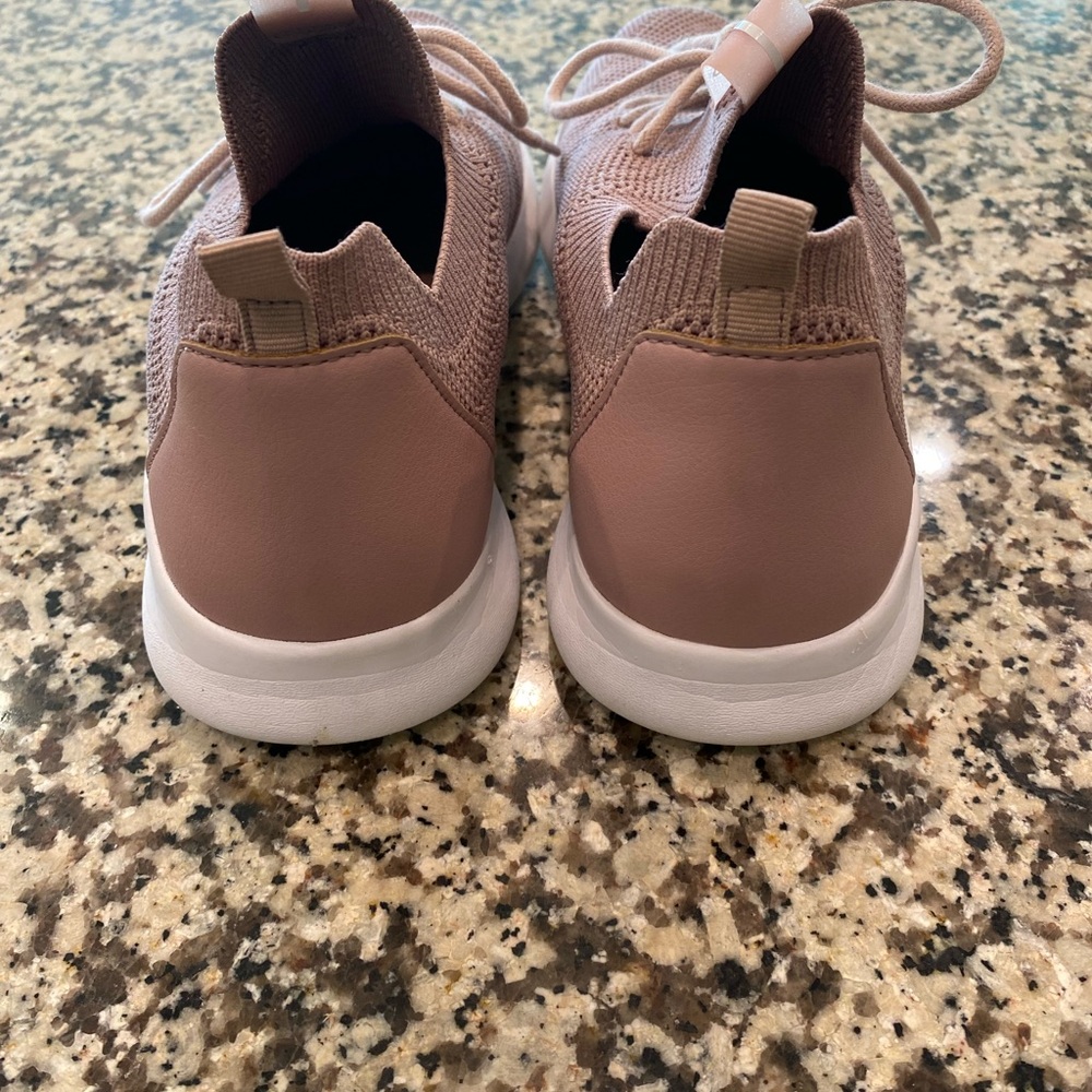 Aldo Mauve Knit Lace-Up Sneakers - Picture 5 of 6